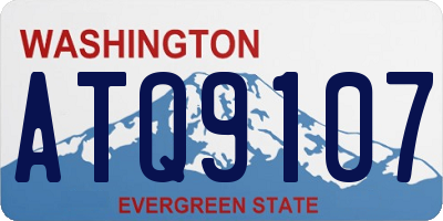 WA license plate ATQ9107