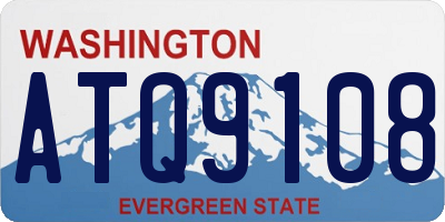 WA license plate ATQ9108