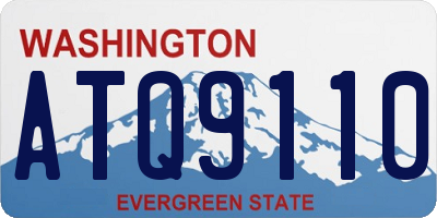 WA license plate ATQ9110