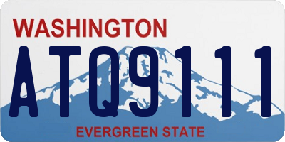 WA license plate ATQ9111