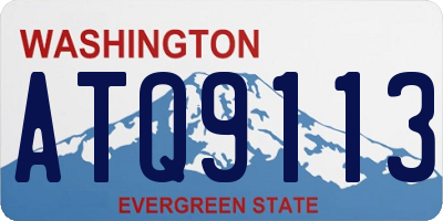 WA license plate ATQ9113