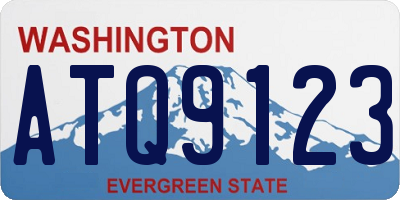 WA license plate ATQ9123