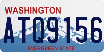 WA license plate ATQ9156