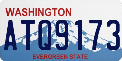WA license plate ATQ9173