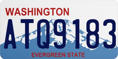 WA license plate ATQ9183