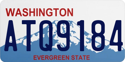 WA license plate ATQ9184