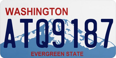 WA license plate ATQ9187