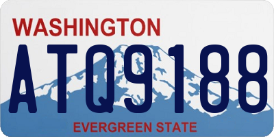 WA license plate ATQ9188