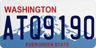 WA license plate ATQ9190