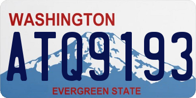 WA license plate ATQ9193