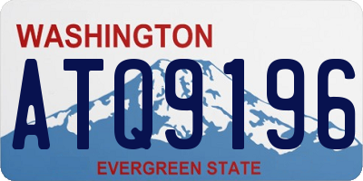 WA license plate ATQ9196