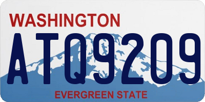 WA license plate ATQ9209