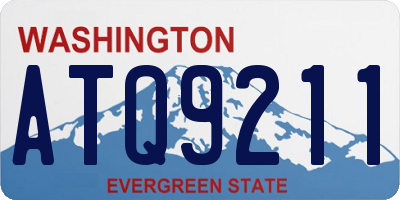 WA license plate ATQ9211