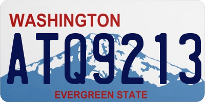 WA license plate ATQ9213