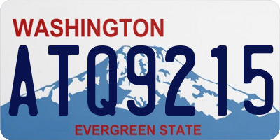WA license plate ATQ9215