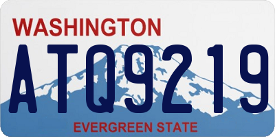 WA license plate ATQ9219