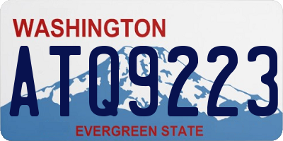WA license plate ATQ9223