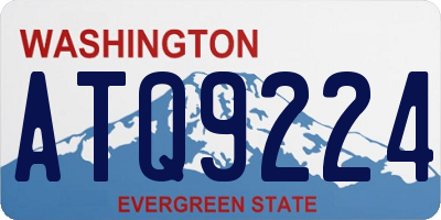 WA license plate ATQ9224