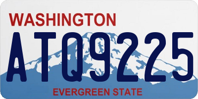 WA license plate ATQ9225