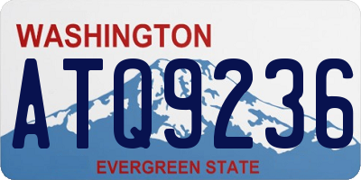 WA license plate ATQ9236