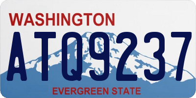 WA license plate ATQ9237