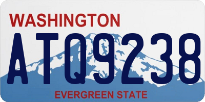 WA license plate ATQ9238