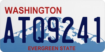 WA license plate ATQ9241
