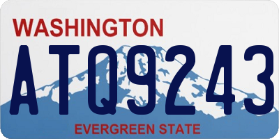WA license plate ATQ9243