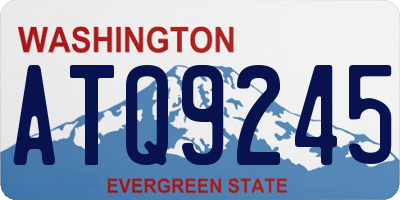 WA license plate ATQ9245