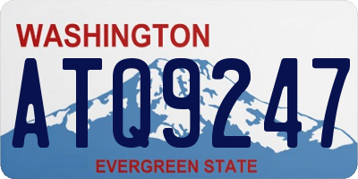 WA license plate ATQ9247