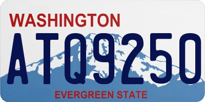 WA license plate ATQ9250