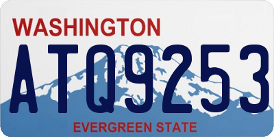 WA license plate ATQ9253