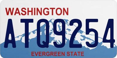 WA license plate ATQ9254