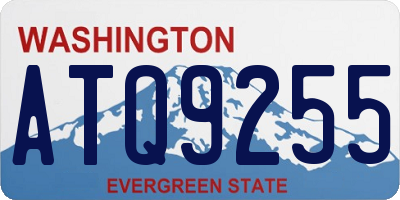 WA license plate ATQ9255