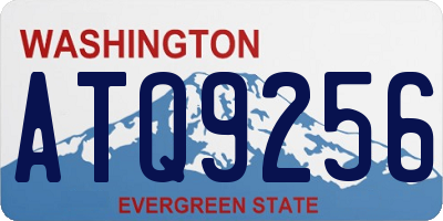 WA license plate ATQ9256