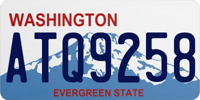 WA license plate ATQ9258