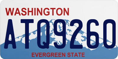 WA license plate ATQ9260