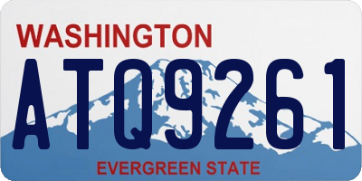 WA license plate ATQ9261