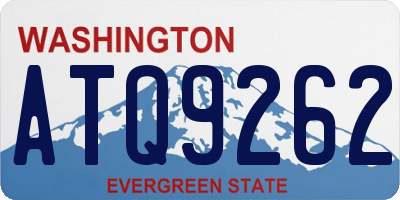 WA license plate ATQ9262