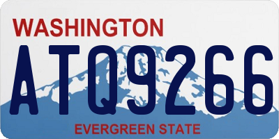 WA license plate ATQ9266