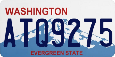 WA license plate ATQ9275