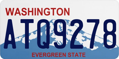 WA license plate ATQ9278