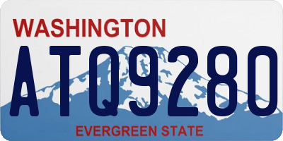 WA license plate ATQ9280