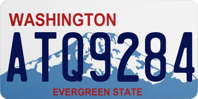 WA license plate ATQ9284