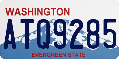 WA license plate ATQ9285