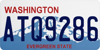 WA license plate ATQ9286