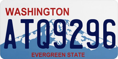 WA license plate ATQ9296