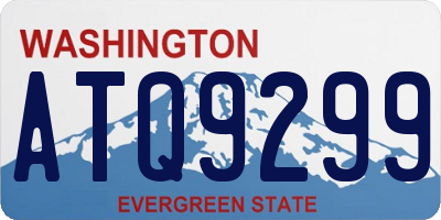 WA license plate ATQ9299