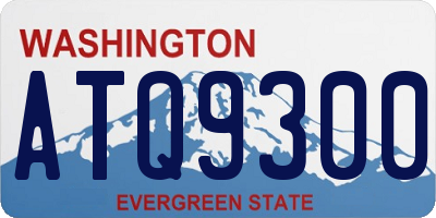 WA license plate ATQ9300