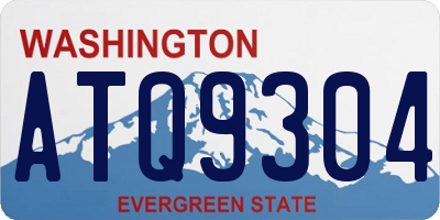 WA license plate ATQ9304